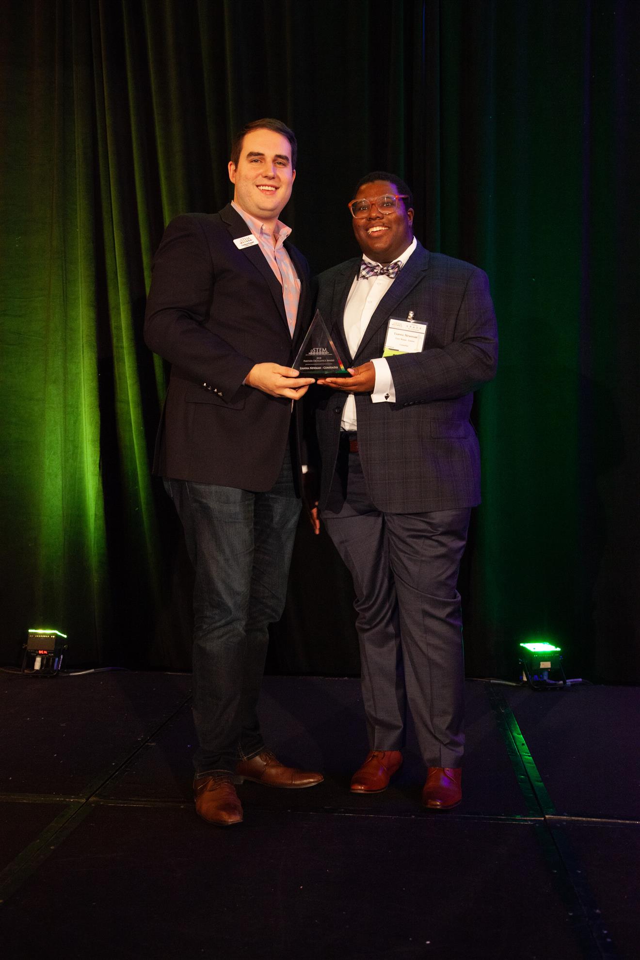 Image of person receiving award